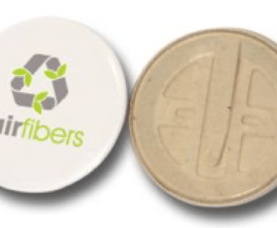 Badge biodégradable FairFibers
